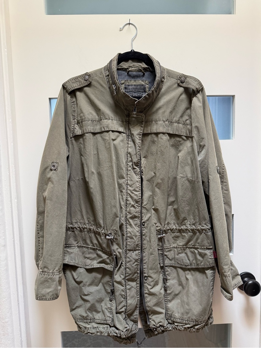 Levi's Olive Green Military Field Jacket with Utility Pockets. size 1X